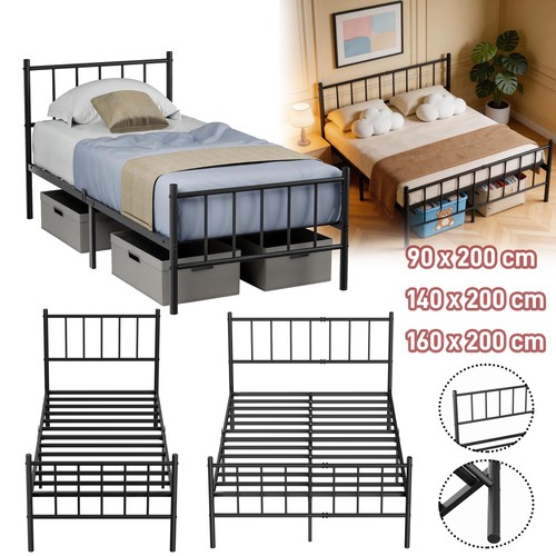 140 160cm metallbett - metallbett, mit