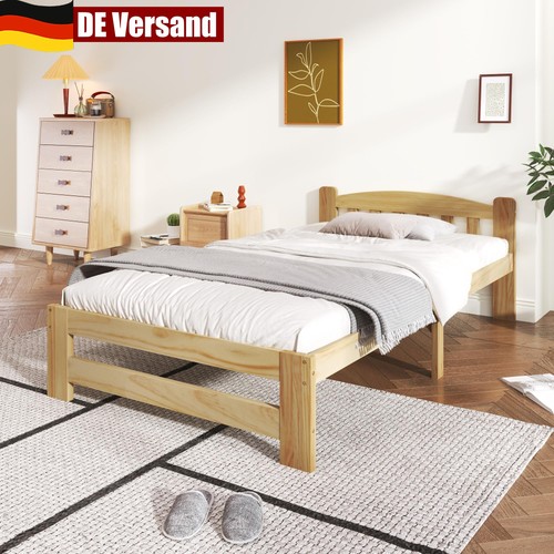 Bett holzbett 90x200cm kiefer - bett,
