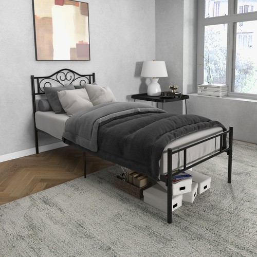 Homcom bett 200cm stahl - 90, x
