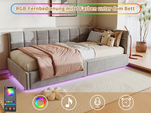 Boxspringbett 90x200 mit - boxspringbett,