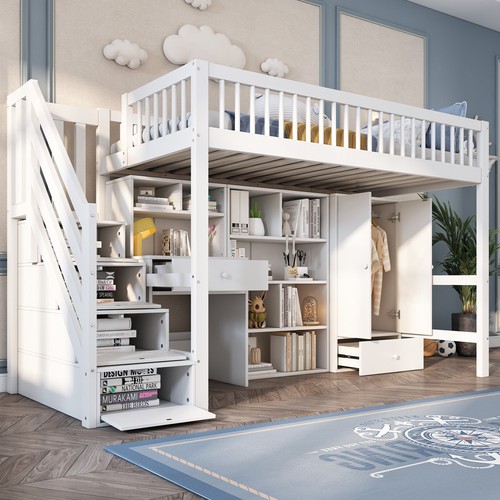90x200cm hochbett kinderbett - 90x200cm,