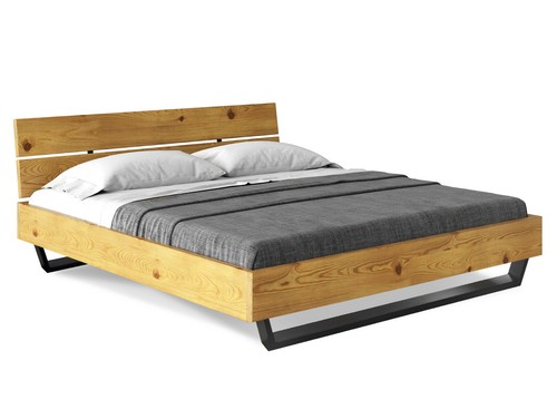 Kufenbett massivholzbett bett - massivholzbett,