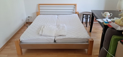 Bett doppelbett holzgestell - doppelbett,,