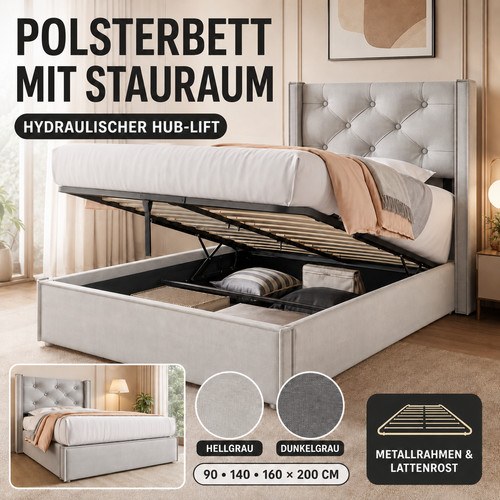 Polsterbett hydraulikbett - |,