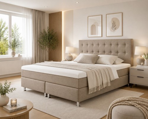 Boxspringbett 180x200 muddy - 180x200, cm