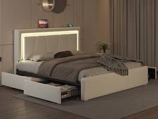 Bettgestell mit gepolstertem