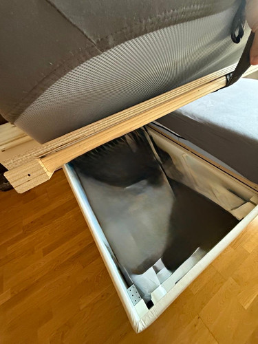 Kunstleder bettrahmen beige - bettrahmen,